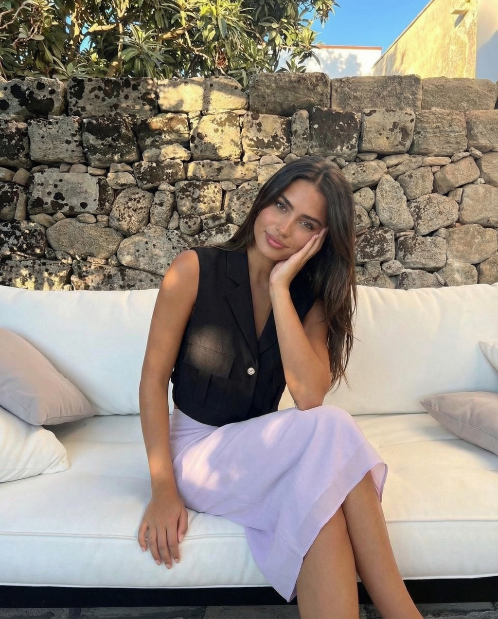 Constance Delaroche  | Cropped Tailored Blazer Vest