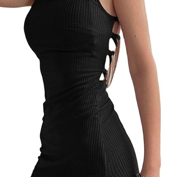 Arianna Leone | Sexy High Slit Halter Maxi Dress For Women