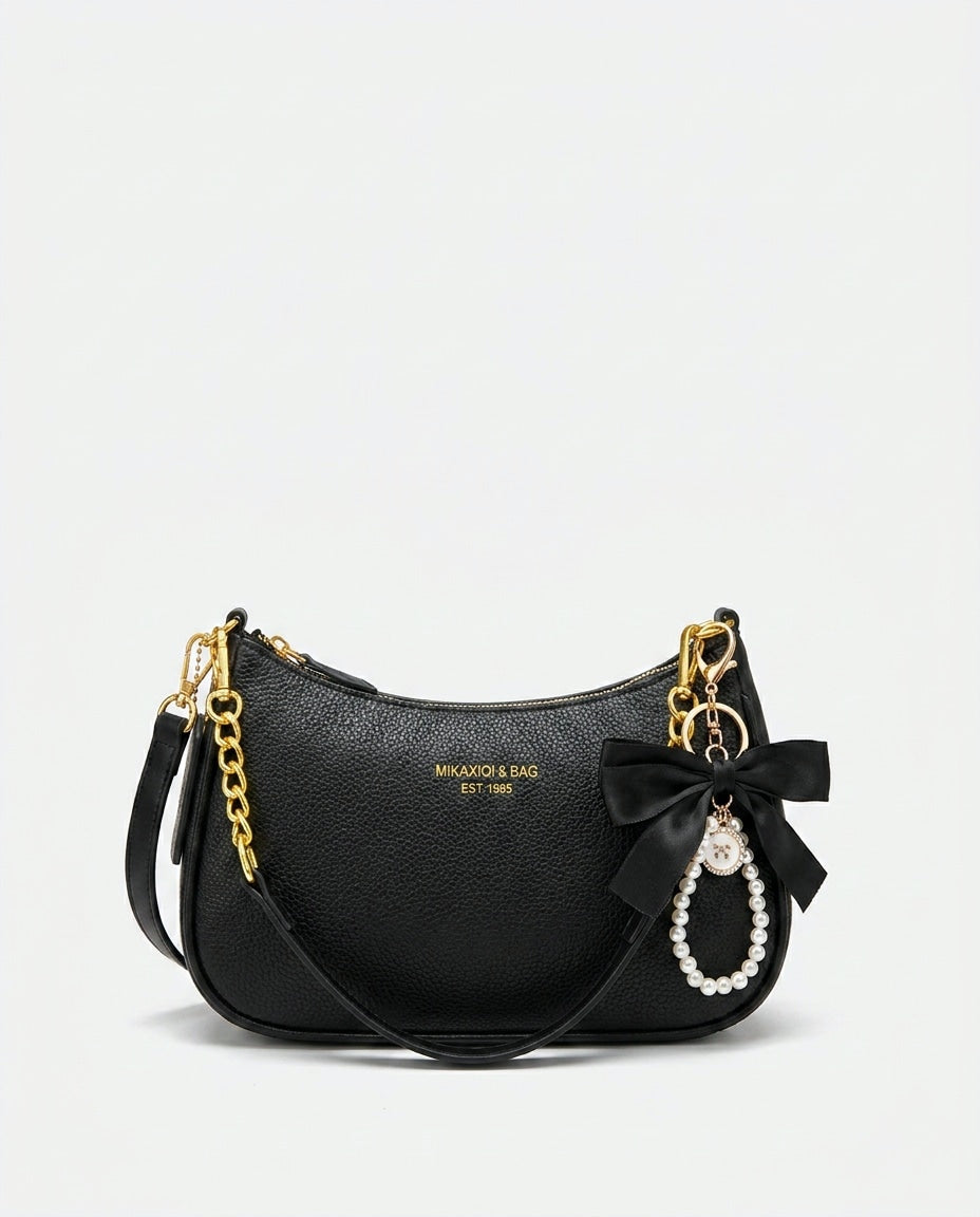 Évarine Bellecour | Chain Strap Crescent Shoulder Bag