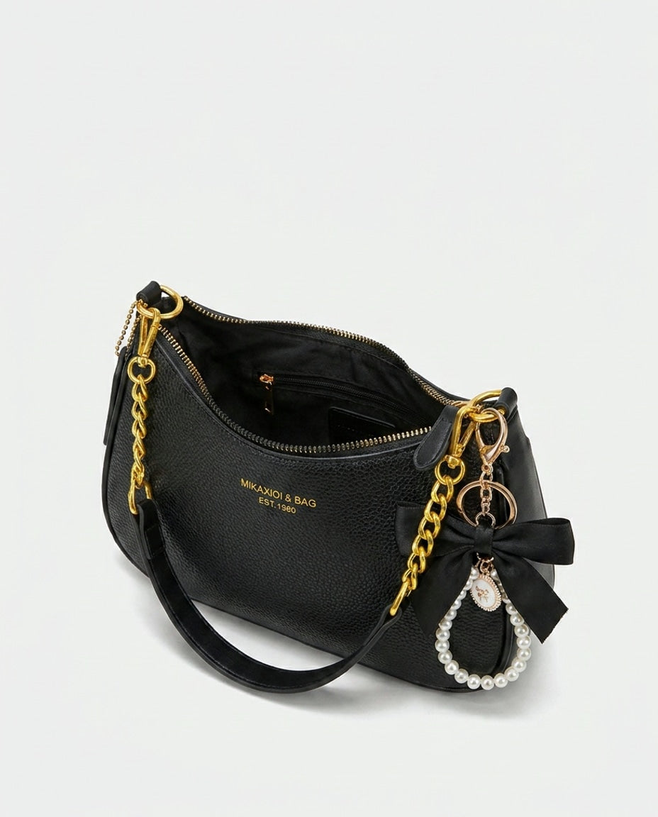 Évarine Bellecour | Chain Strap Crescent Shoulder Bag