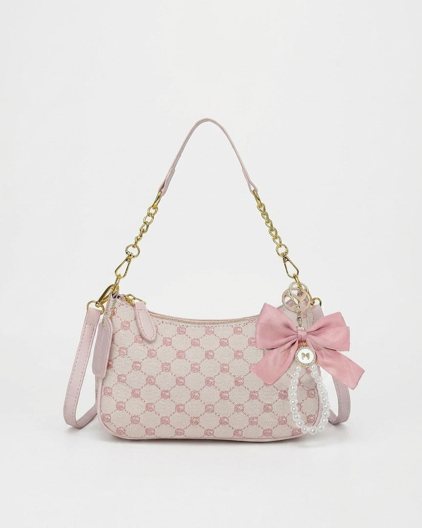 Évarine Bellecour | Chain Strap Crescent Shoulder Bag