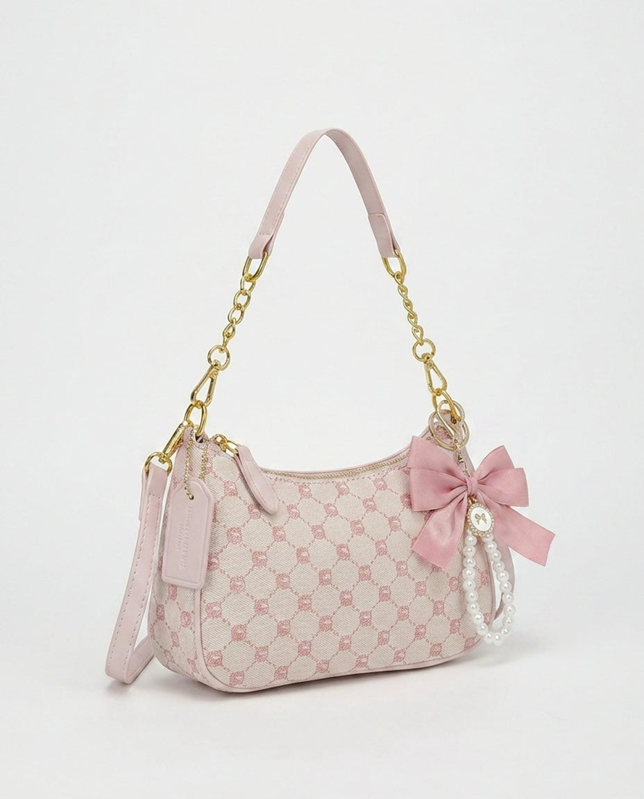 Évarine Bellecour | Chain Strap Crescent Shoulder Bag