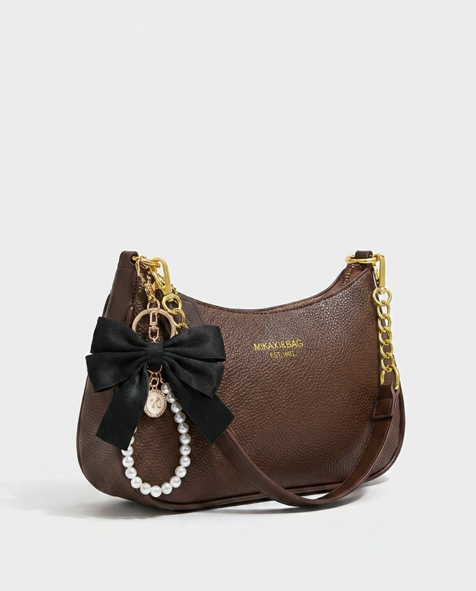 Évarine Bellecour | Chain Strap Crescent Shoulder Bag