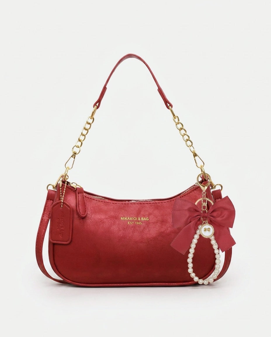 Évarine Bellecour | Chain Strap Crescent Shoulder Bag