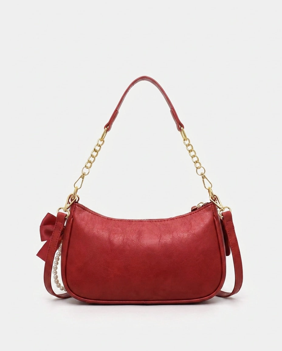 Évarine Bellecour | Chain Strap Crescent Shoulder Bag