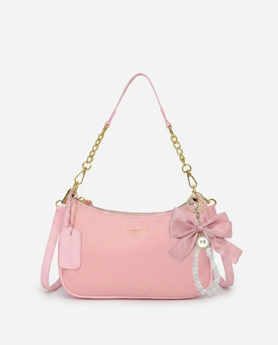 Évarine Bellecour | Chain Strap Crescent Shoulder Bag
