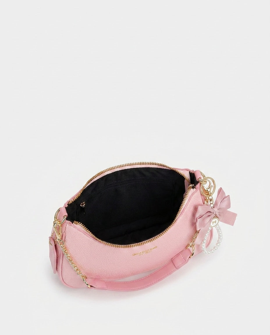 Évarine Bellecour | Chain Strap Crescent Shoulder Bag
