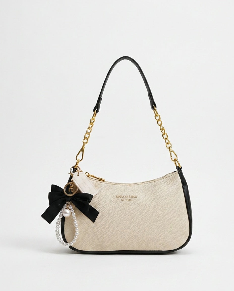 Évarine Bellecour | Chain Strap Crescent Shoulder Bag