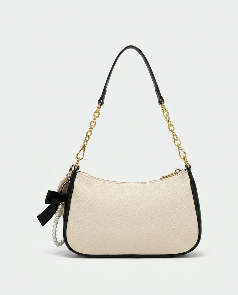 Évarine Bellecour | Chain Strap Crescent Shoulder Bag