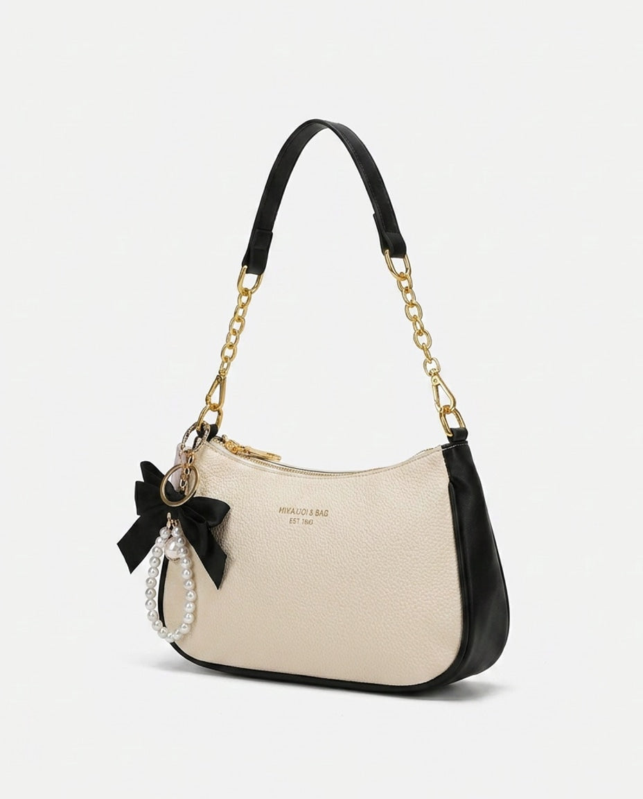 Évarine Bellecour | Chain Strap Crescent Shoulder Bag