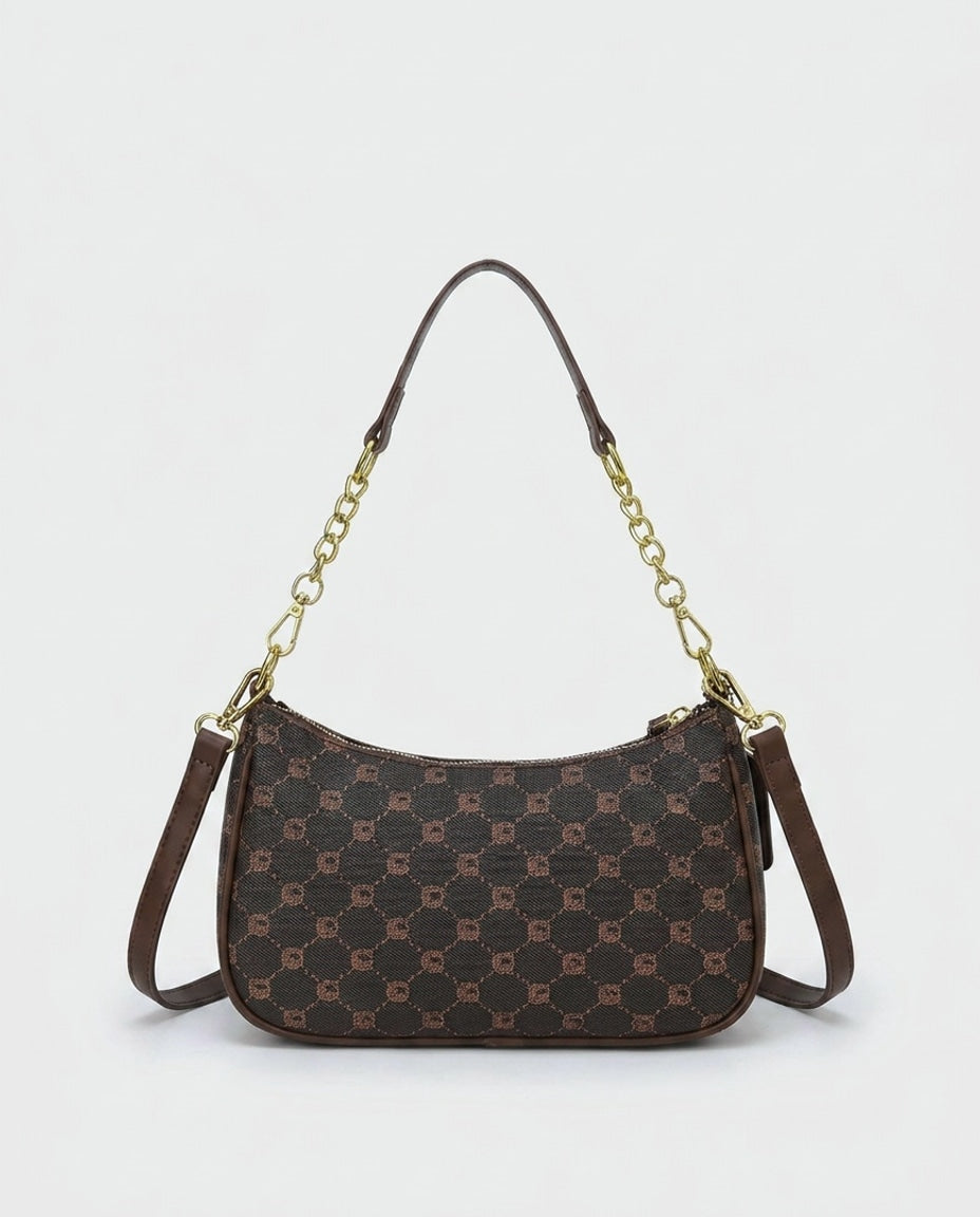 Évarine Bellecour | Chain Strap Crescent Shoulder Bag