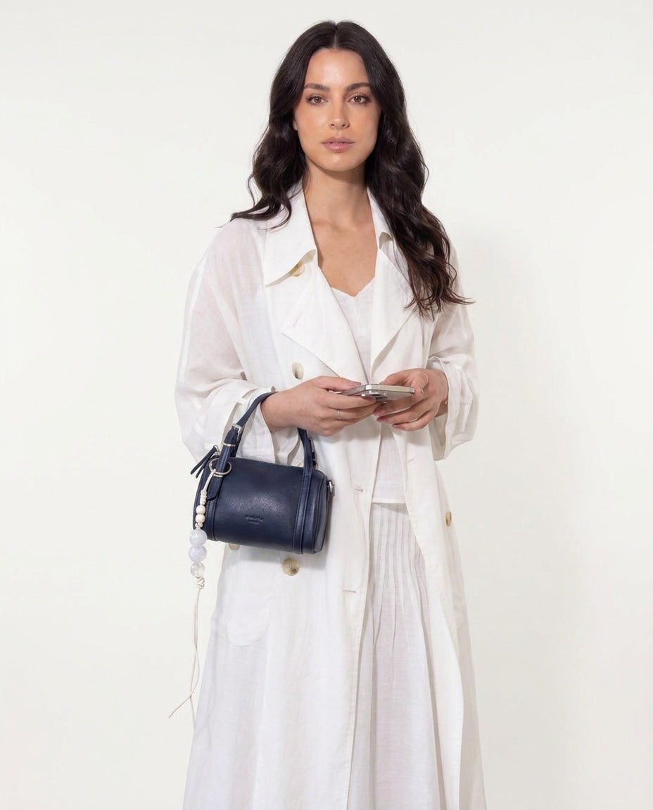 Flore de Vauclair | Structured Barrel Top Handle Bag