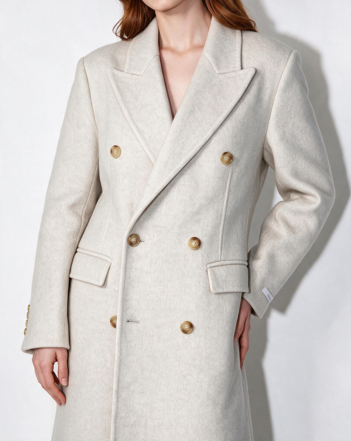 Ondine Clairmont | Wool Double-Breasted Tailored Coat