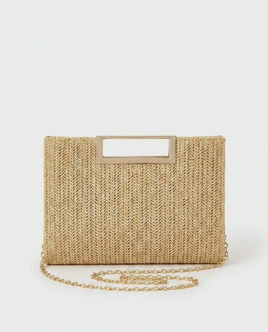 Léonie Valençay | Woven Frame Mini Crossbody Bag