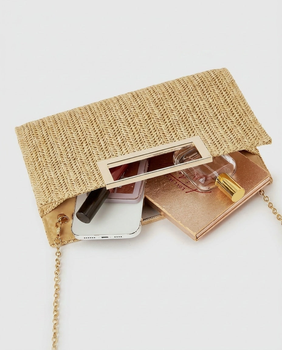 Léonie Valençay | Woven Frame Mini Crossbody Bag