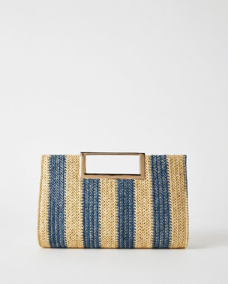 Léonie Valençay | Woven Frame Mini Crossbody Bag