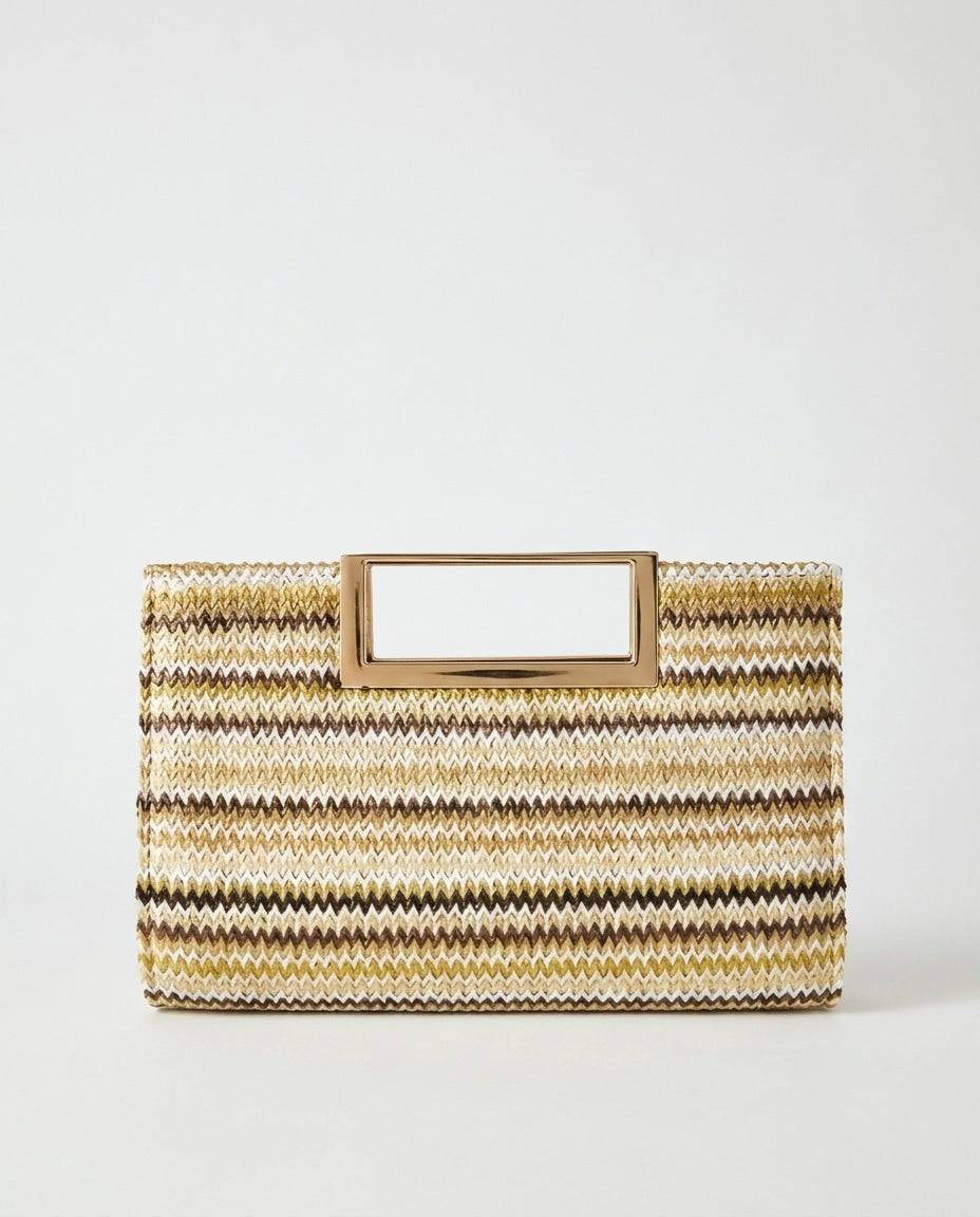 Léonie Valençay | Woven Frame Mini Crossbody Bag