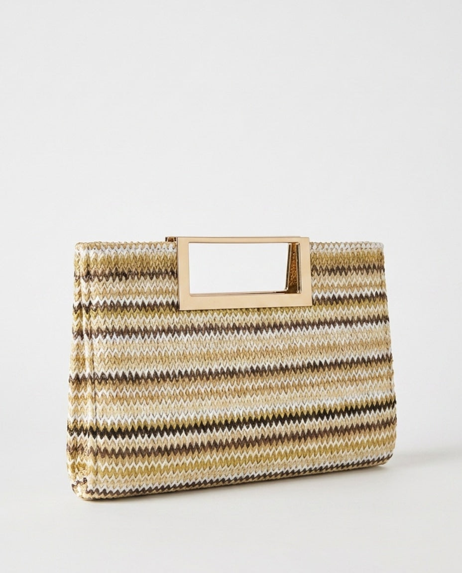 Léonie Valençay | Woven Frame Mini Crossbody Bag