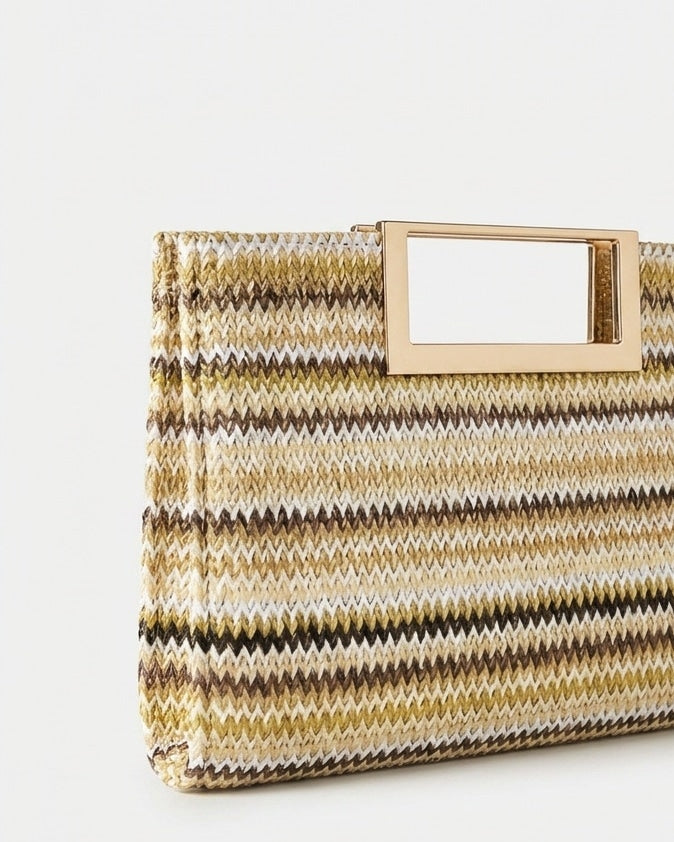 Léonie Valençay | Woven Frame Mini Crossbody Bag