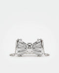 Adélie Courville | Structured Mirror Bow Chain Crossbody Bag