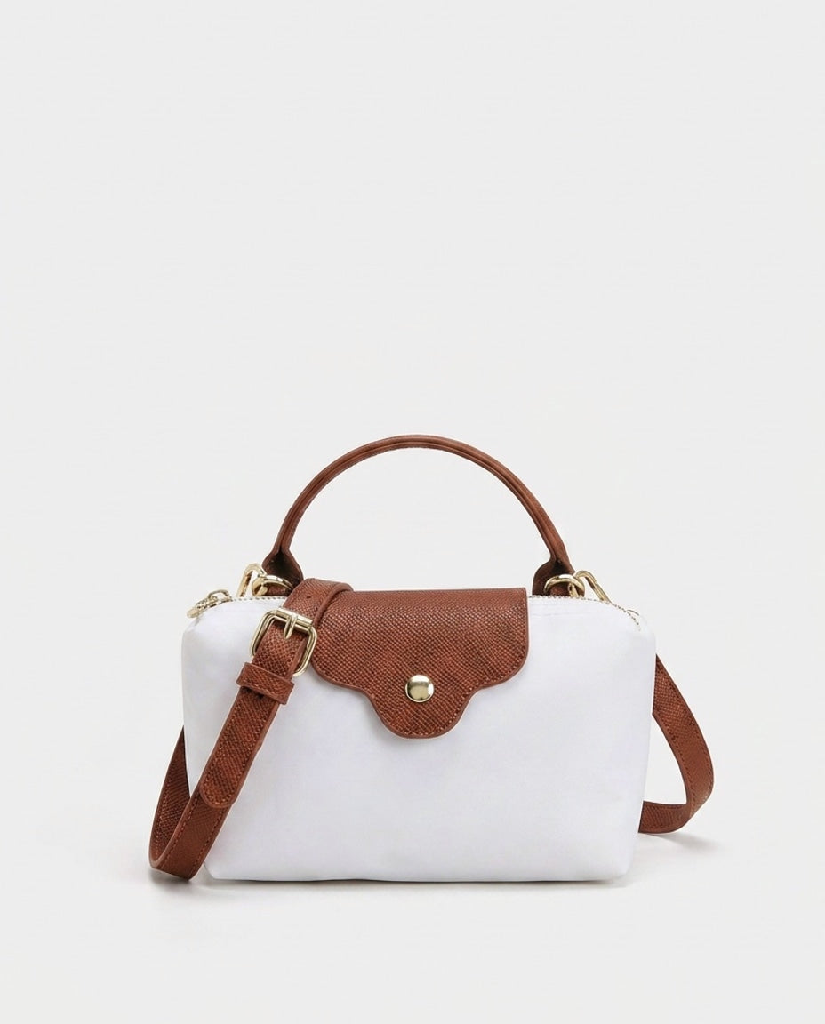 Euphémie Bellevaux | Scalloped Flap Mini Crossbody Bag