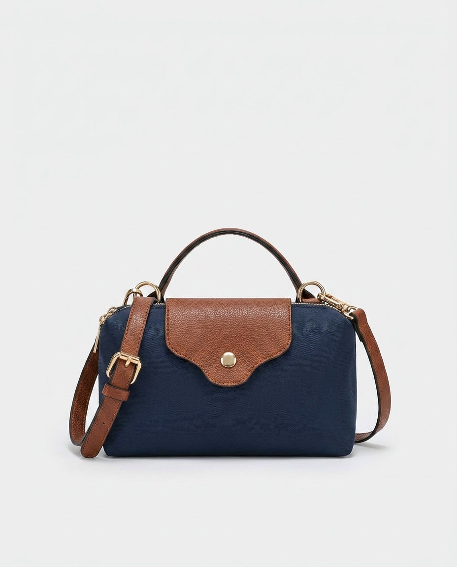 Euphémie Bellevaux | Scalloped Flap Mini Crossbody Bag