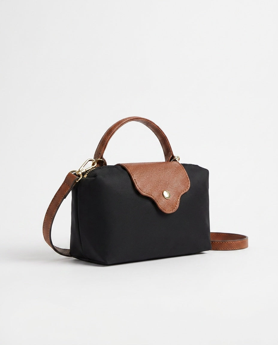 Euphémie Bellevaux | Scalloped Flap Mini Crossbody Bag