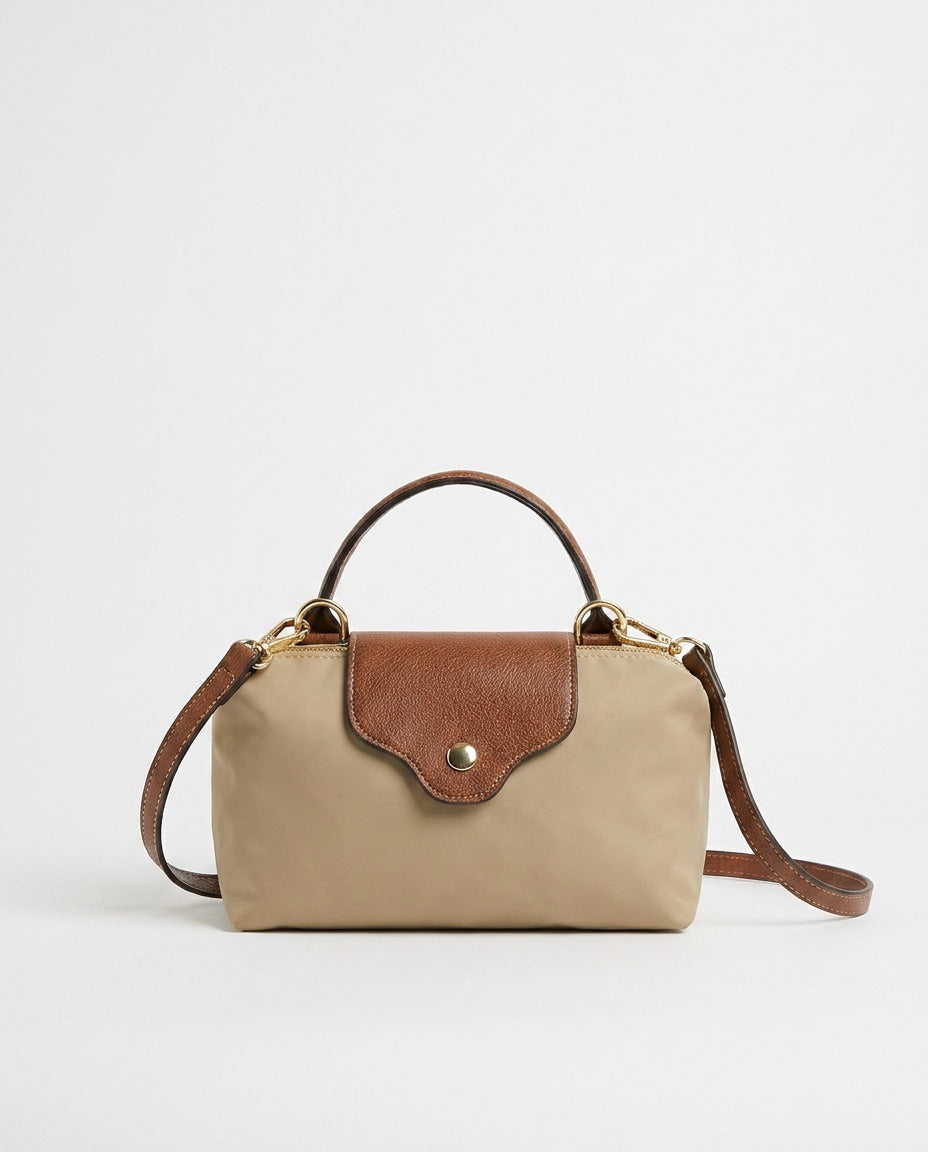 Euphémie Bellevaux | Scalloped Flap Mini Crossbody Bag