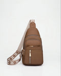 Maïa Desforges | Woven Strap Zip Pocket Crossbody Bag