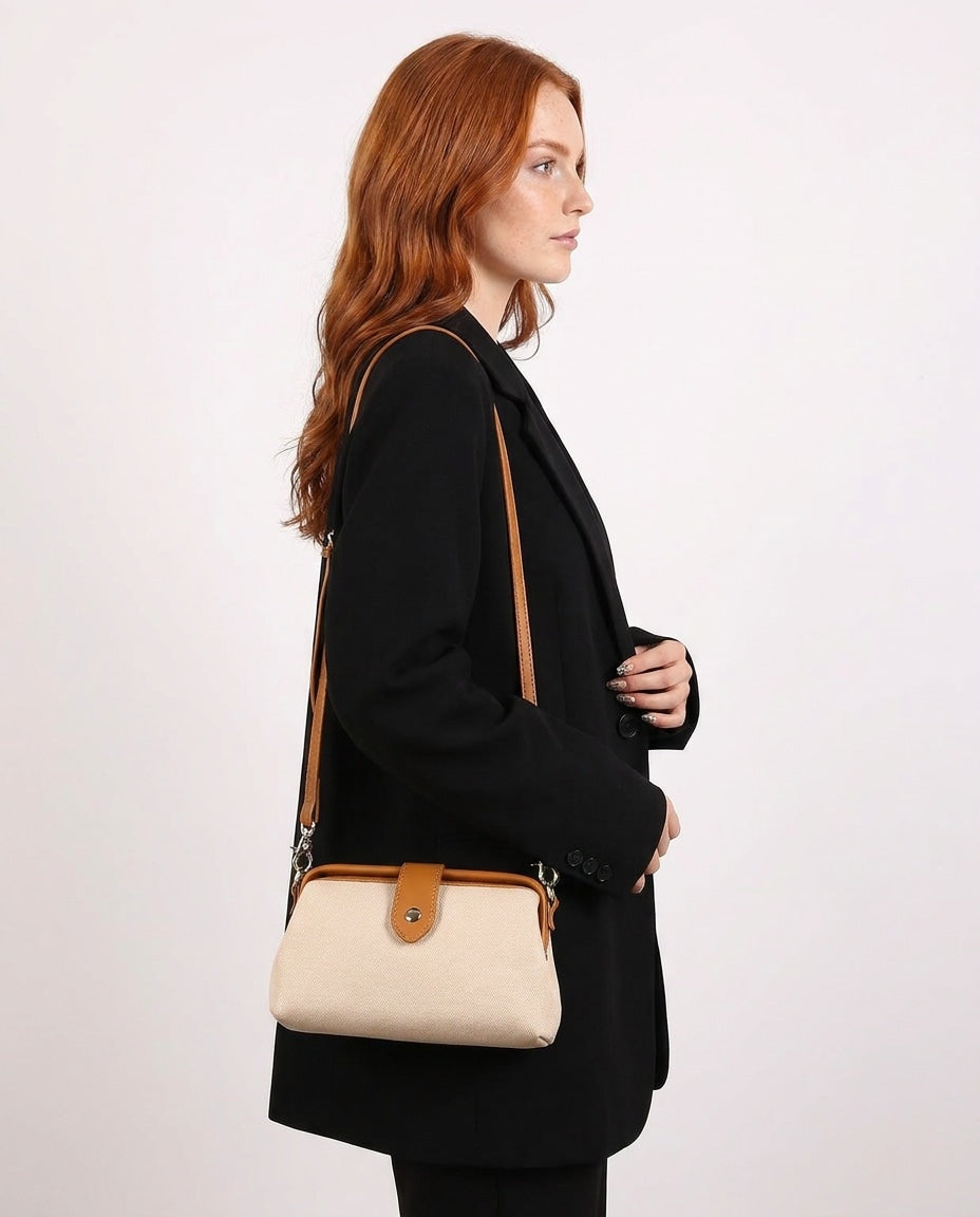 Althéa Mornet | Two-Tone Frame Crossbody Bag