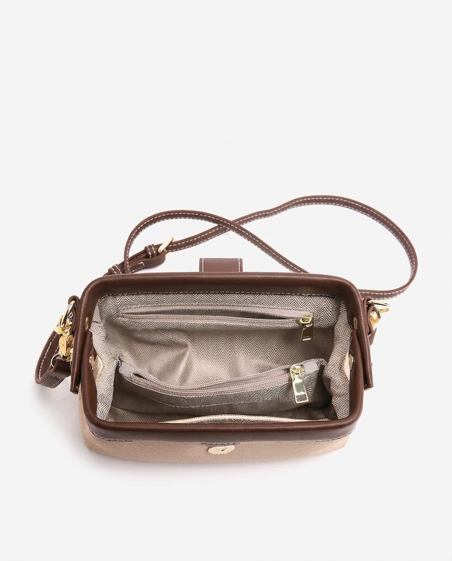 Althéa Mornet | Two-Tone Frame Crossbody Bag