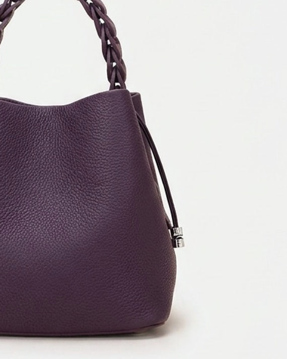 Zélie Montferrand | Braided Handle Drawstring Bucket Bag