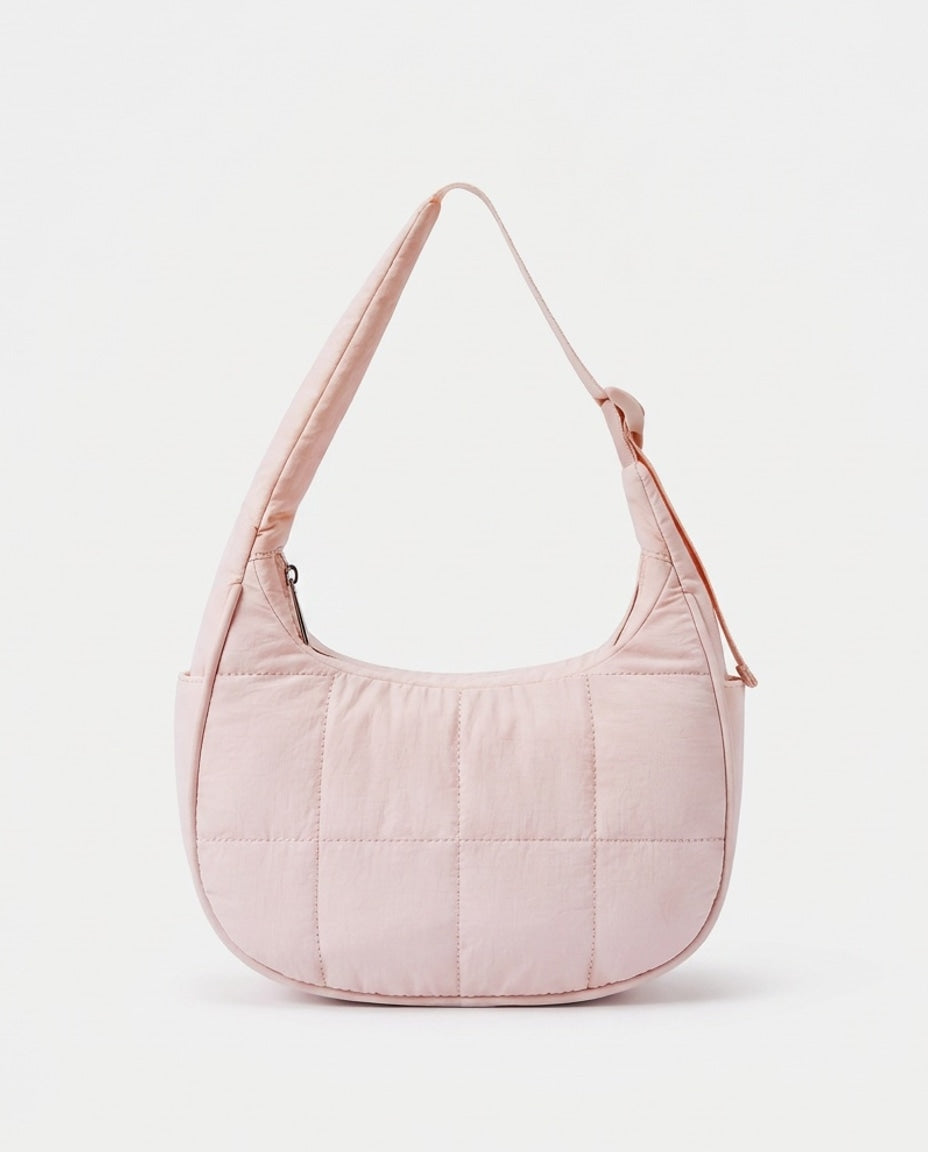 Théoline D'Aubrac | Quilted Crescent Hobo Bag