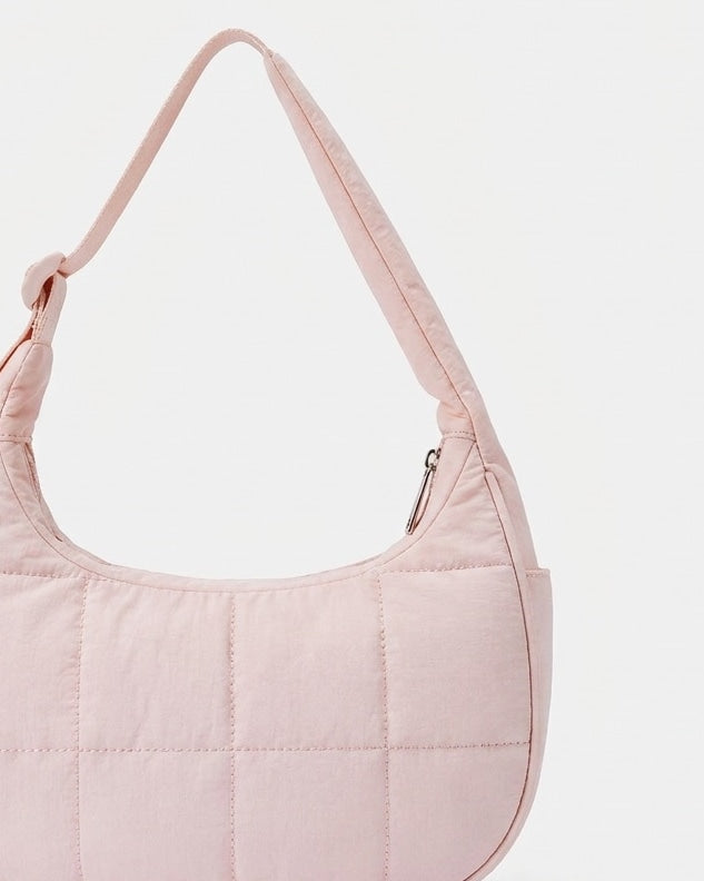 Théoline D'Aubrac | Quilted Crescent Hobo Bag