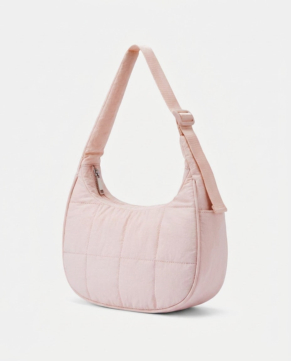 Théoline D'Aubrac | Quilted Crescent Hobo Bag
