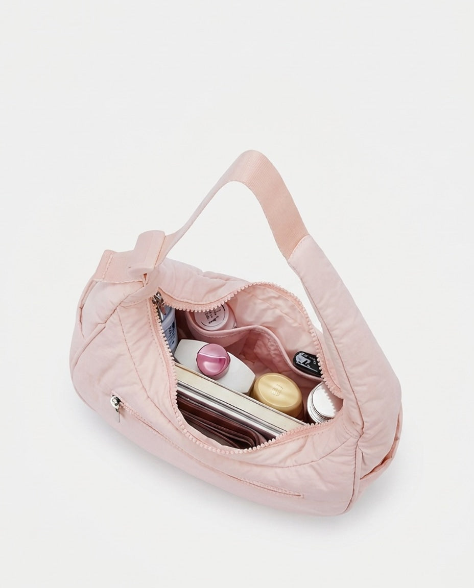 Théoline D'Aubrac | Quilted Crescent Hobo Bag