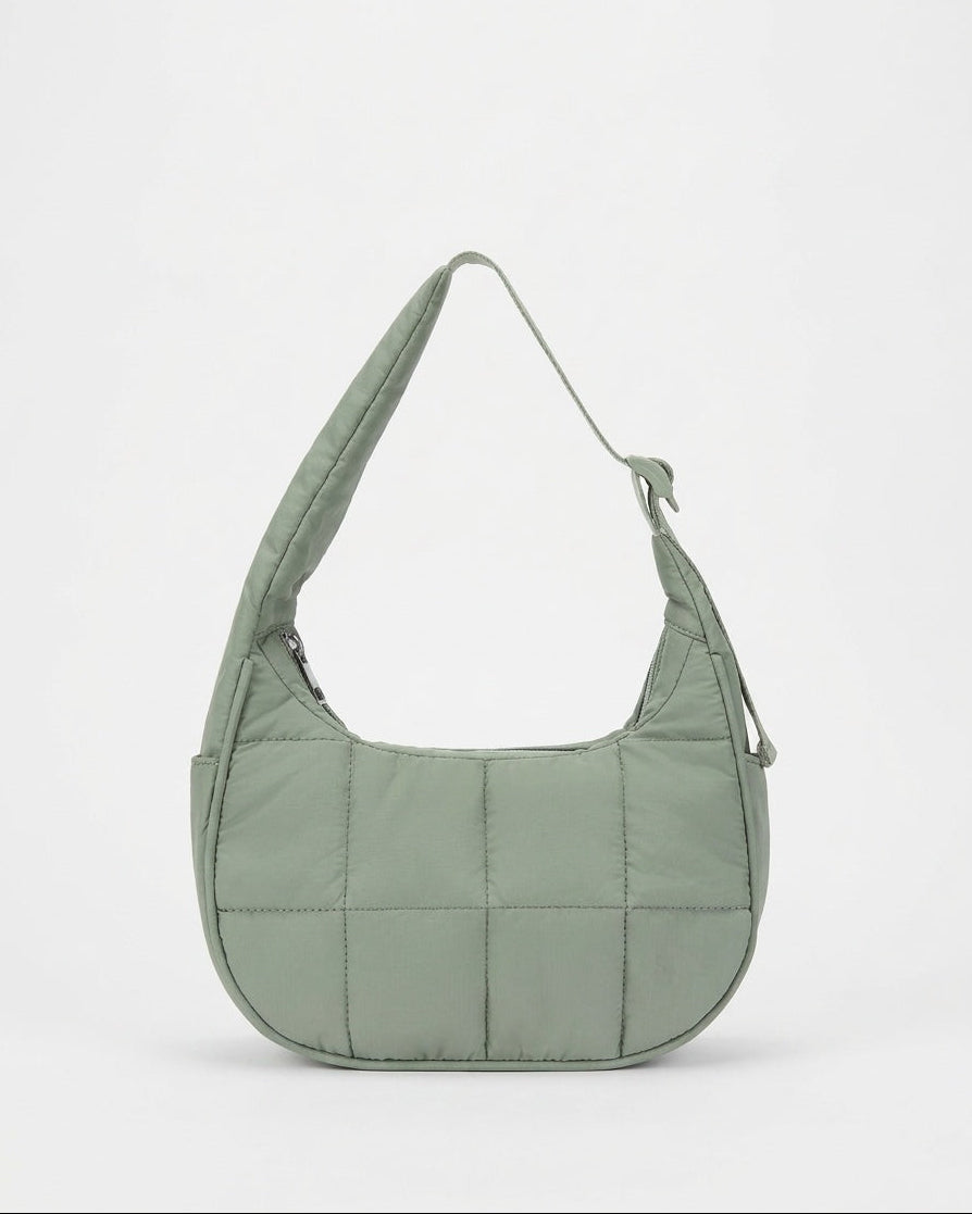 Théoline D'Aubrac | Quilted Crescent Hobo Bag