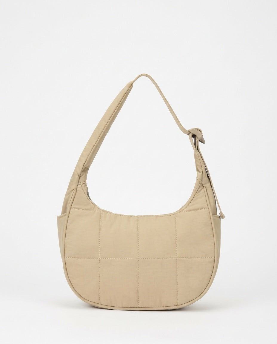 Théoline D'Aubrac | Quilted Crescent Hobo Bag