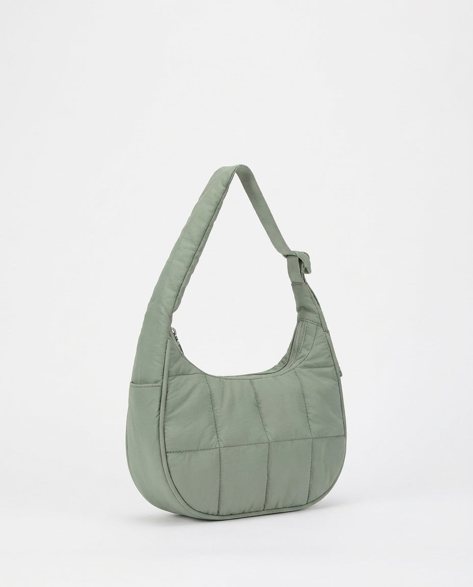Théoline D'Aubrac | Quilted Crescent Hobo Bag