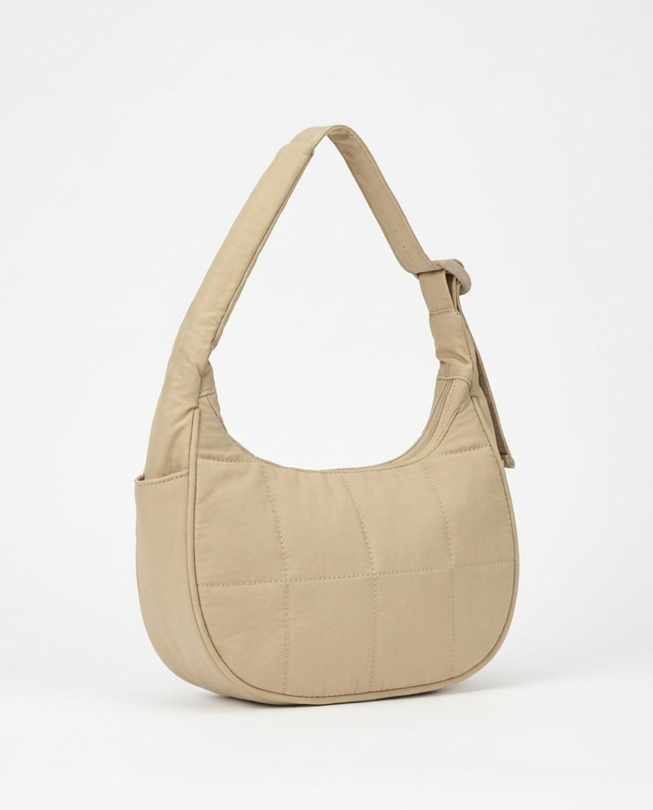 Théoline D'Aubrac | Quilted Crescent Hobo Bag