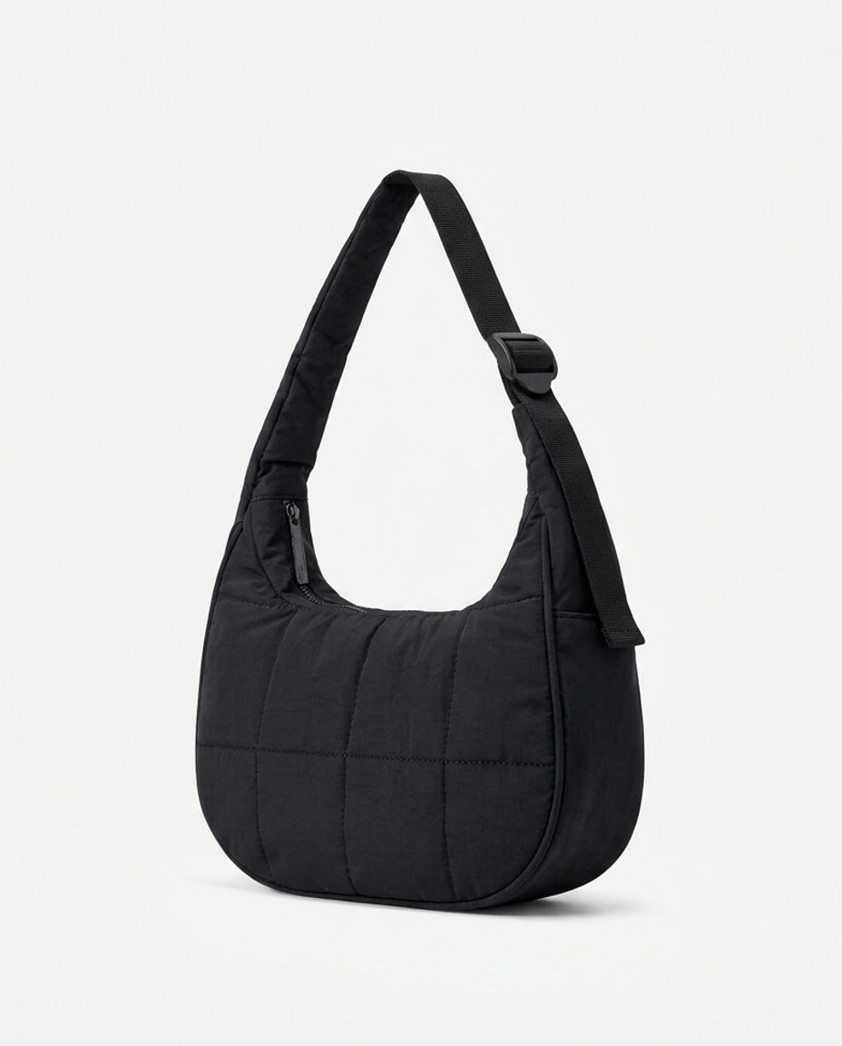 Théoline D'Aubrac | Quilted Crescent Hobo Bag