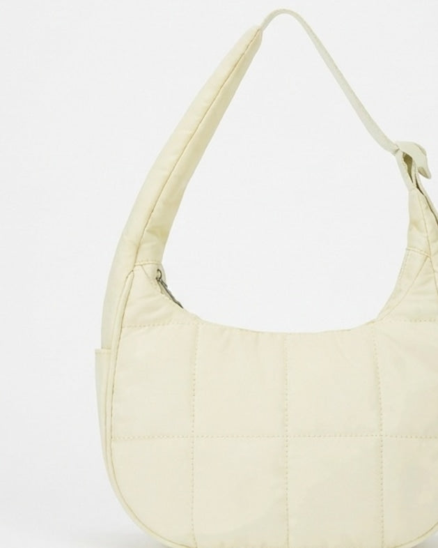 Théoline D'Aubrac | Quilted Crescent Hobo Bag