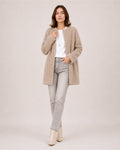 Virginia Monteluce | Women's Long Cardigan with Button Front