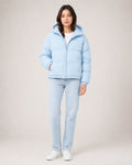 Giorgia Castelani | Women's Hooded Puffer Jacket – Warm Padded Zip-Up Coat