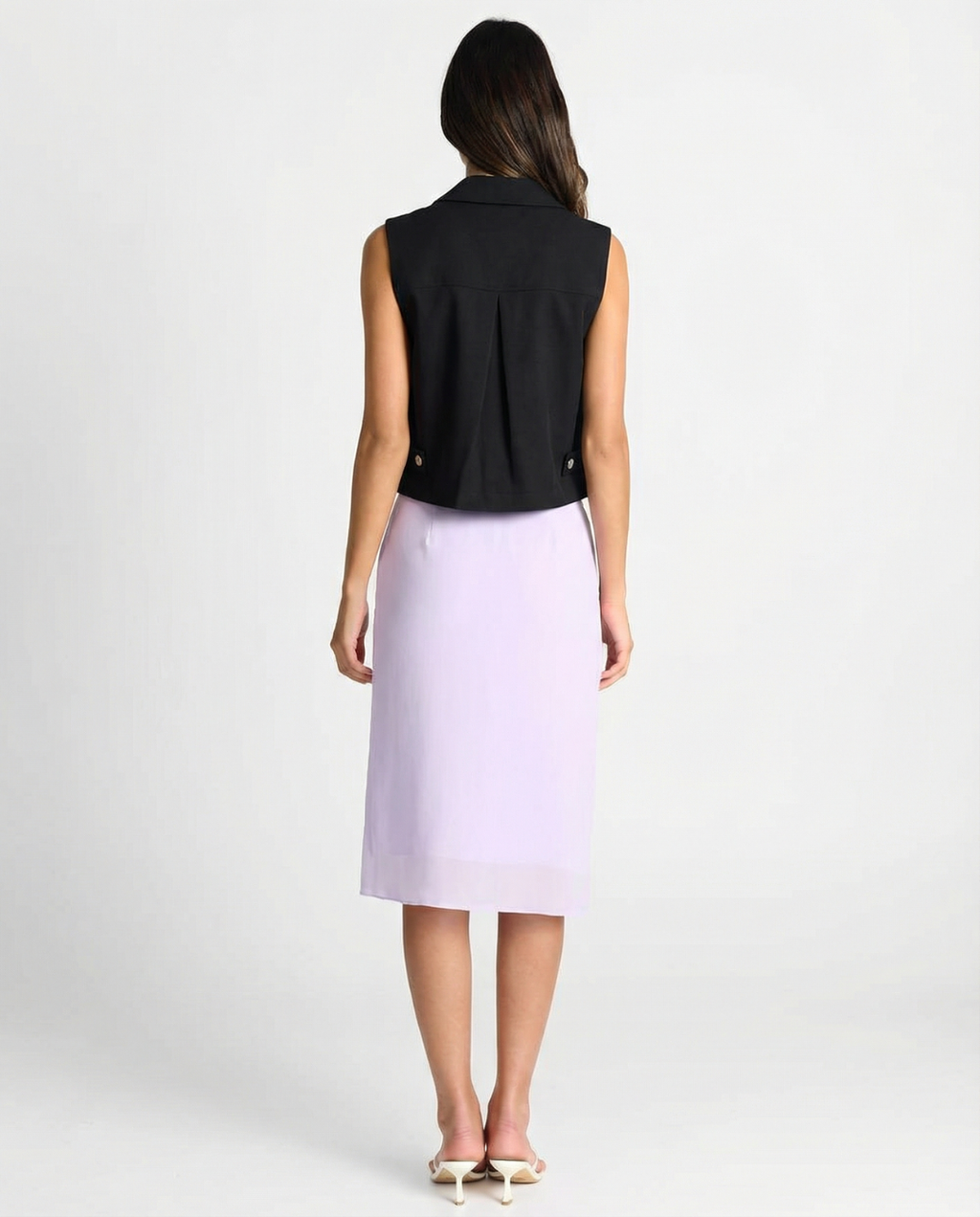 Constance Delaroche  | Cropped Tailored Blazer Vest
