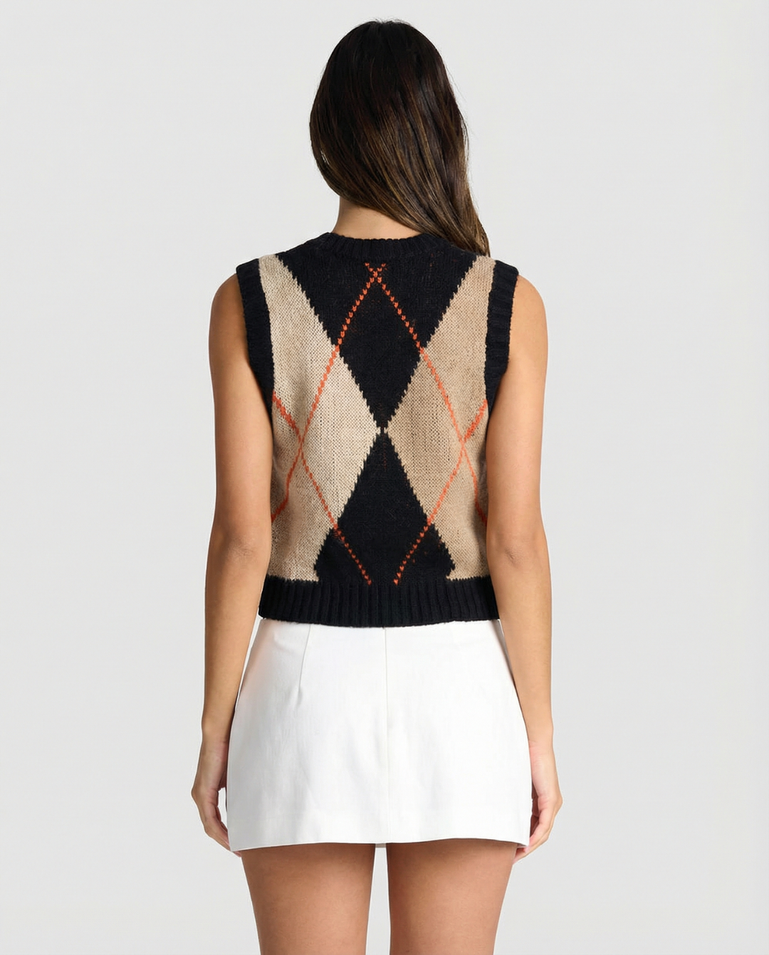 Camille D’Orsay | Argyle Knit Vest