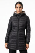 Lucie Picard | Women’s Winter Warm Fleece Lined Hooded Longline Puffer Coat