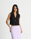 Constance Delaroche  | Cropped Tailored Blazer Vest