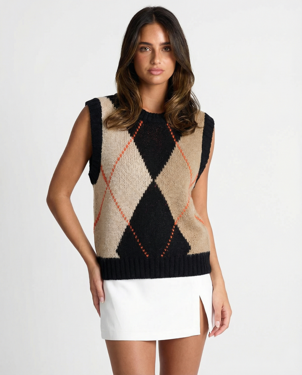 Camille D’Orsay | Argyle Knit Vest