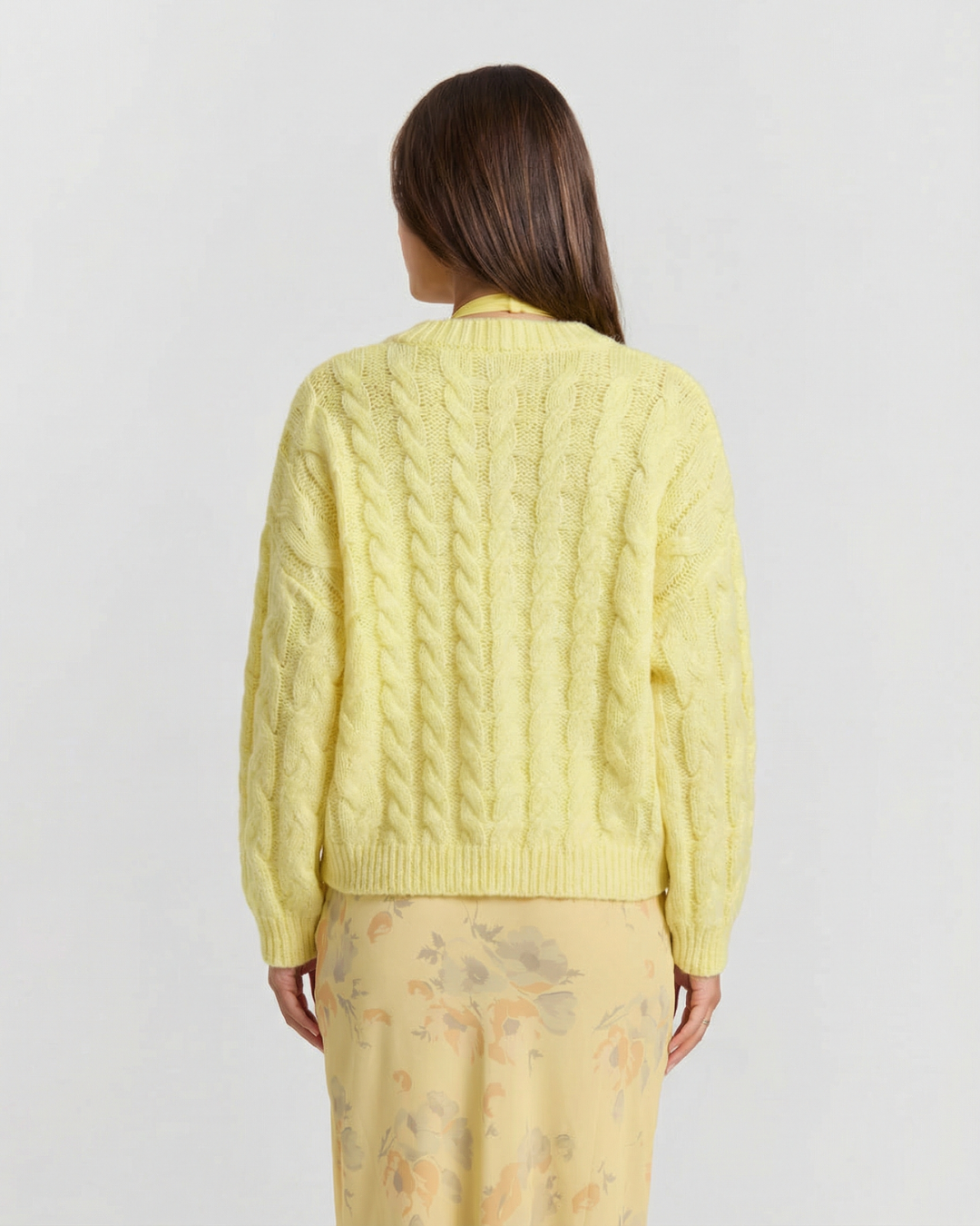 Élodie Valpré  | Relaxed Cropped Cable Knit Top